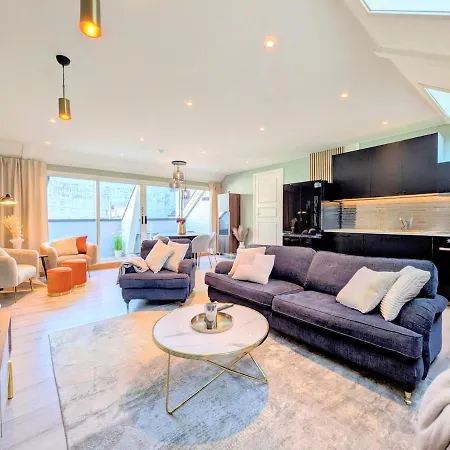 Apartament Penthouse In The Middle Of The Center - 5 Bedrooms - Fully Furnnished And Equipped - Parking Skien