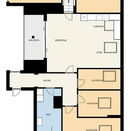 Penthouse In The Middle Of The Center - 5 Bedrooms - Fully Furnnished And Equipped - Parking * Skien